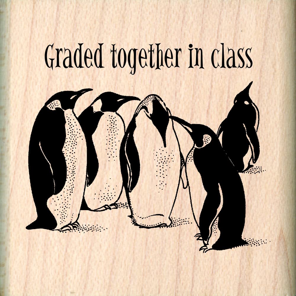 Custom Teacher Rubber Stamp - Graded Together in Class Impression Stamps for Classroom, Homework & Grading | Perfect for Teachers, Educators & School Supplies