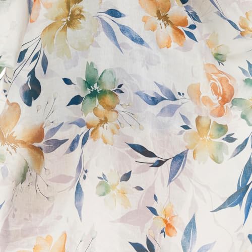 Kc44 White Apricot Floral