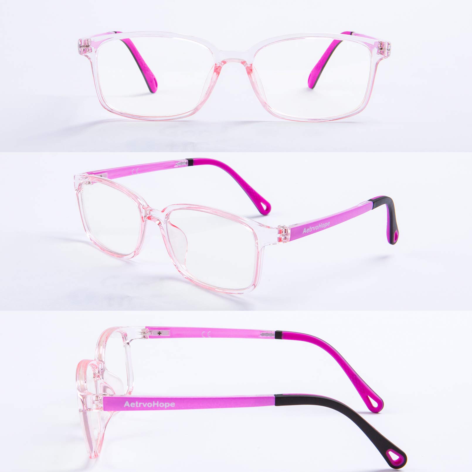 Blue Light Blocking Glasses for Kids Age 3-12 - Unbreakable Frame, Ultra-Light Computer Glasses - Perfect for Online Classes, Gaming & Screen Time Protection