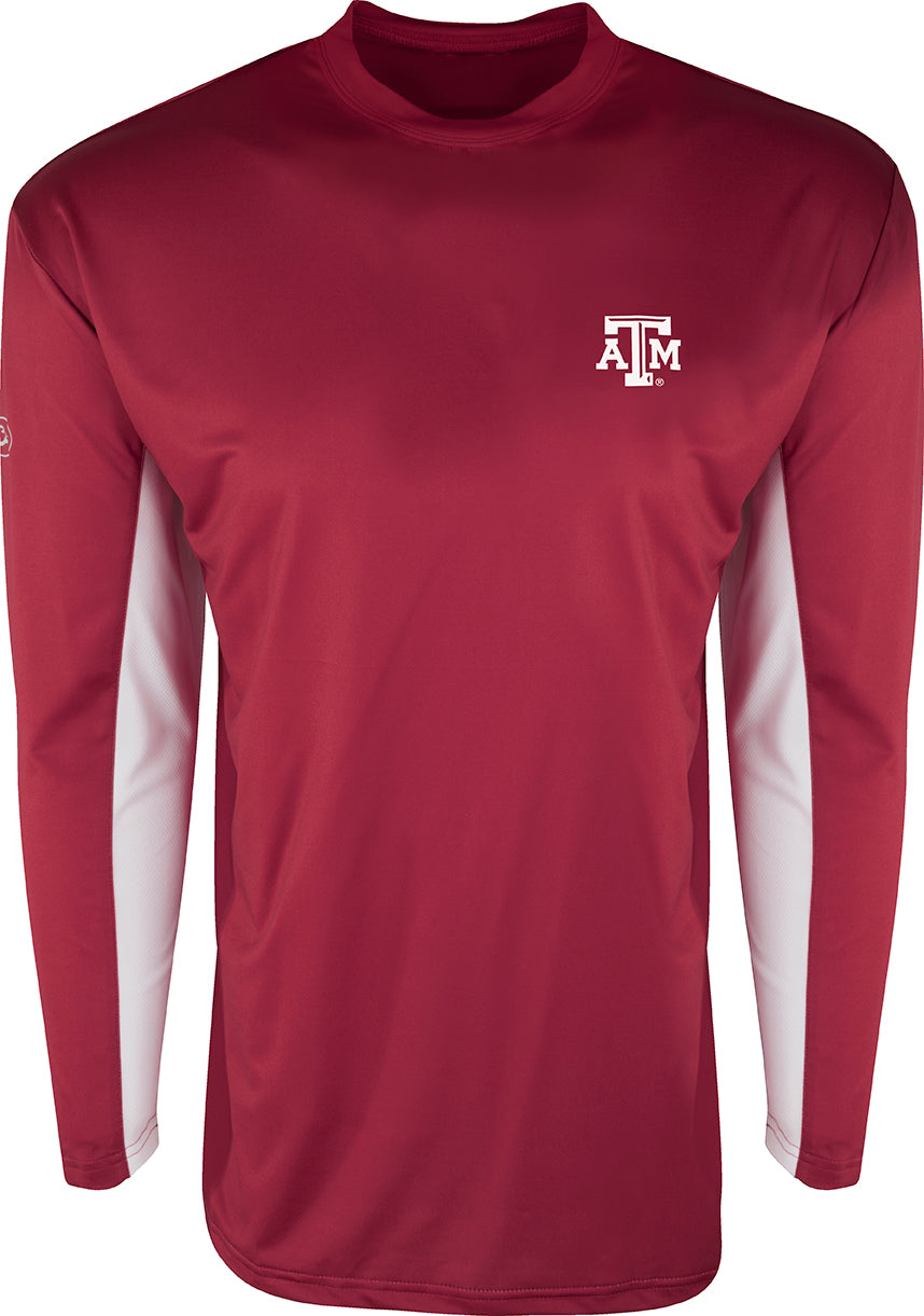 Texas A&M Long Sleeve Performance Crew Neck Shirt - Moisture Wicking Athletic Tee for Men & Women - Perfect for Workouts, Sports & Casual Wear