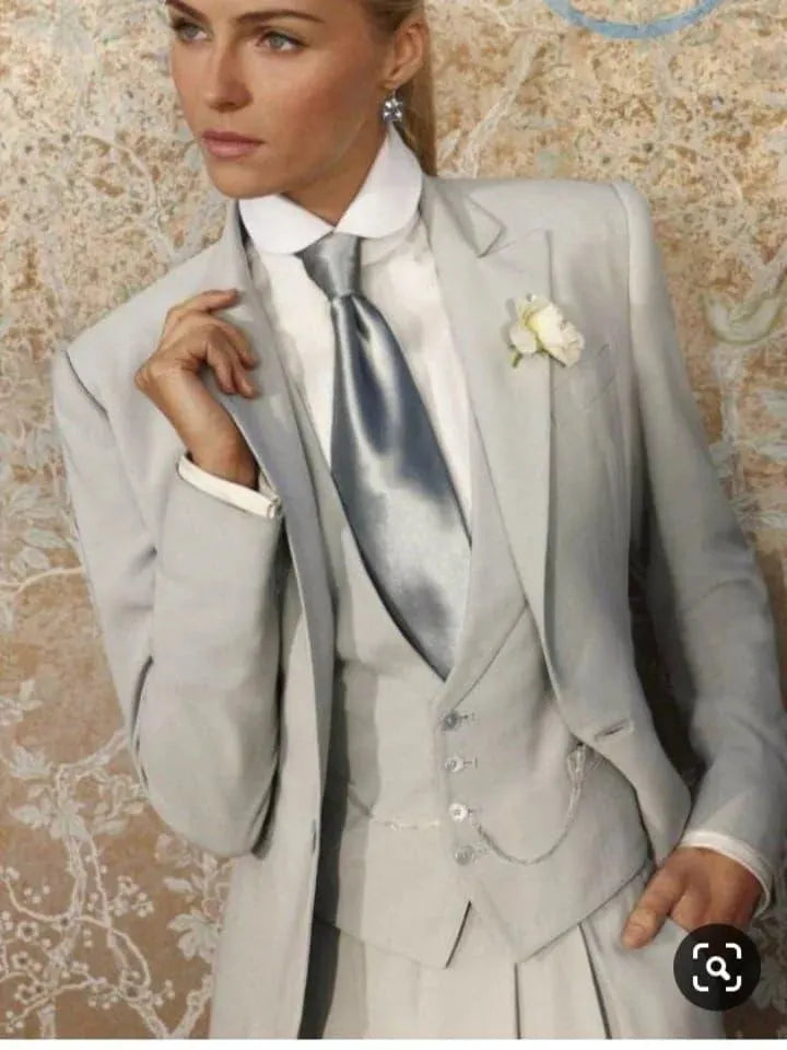 Elegant Women's Wedding Tuxedo Pantsuit - Formal Bridal Jumpsuit for Weddings, Receptions & Special Occasions