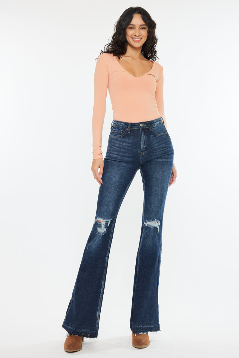 Bailey High Rise Flare Jeans for Women - Stretchy Denim Pants with Comfortable Fit | Perfect for Casual Wear, Date Night & Office Outfits