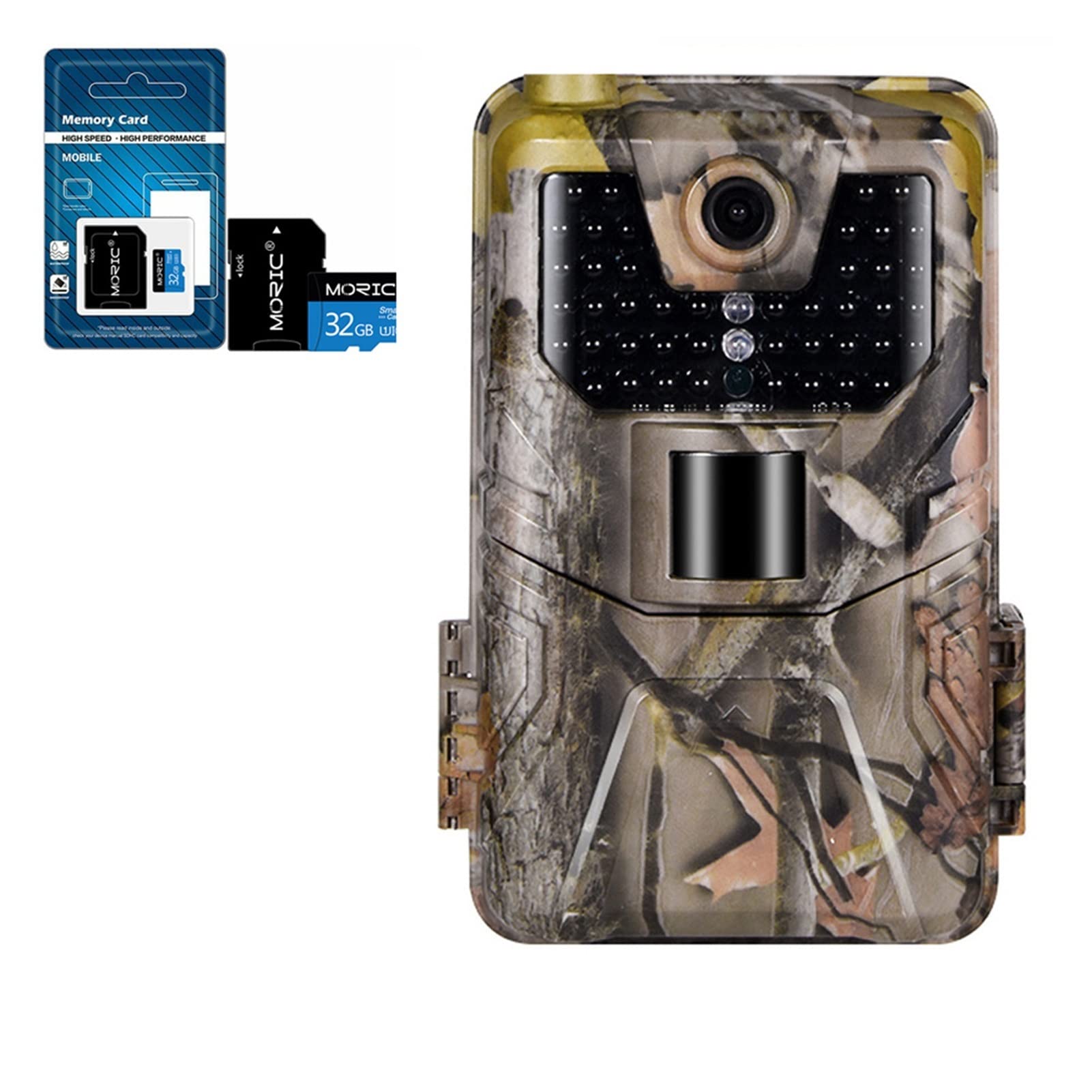 Rouroumaoyi HC-900A 36MP 2.7K Trail Hunting Camera - Waterproof Outdoor Wildlife Camera with PIR Motion Sensor & Night Vision, Includes 32GB TF Card - Perfect for Deer Hunting, Wildlife Monitoring, and Home Security