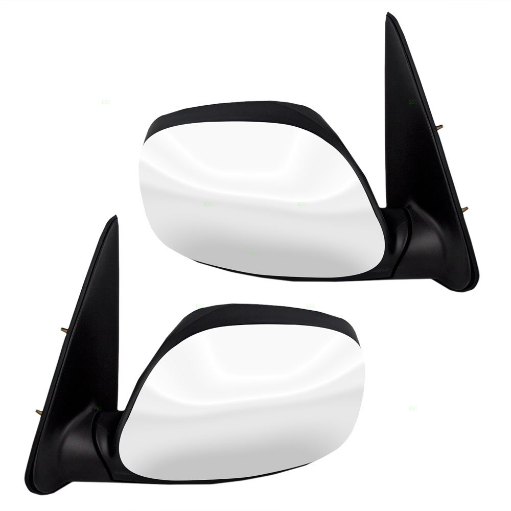 Brock Replacement Power Side View Mirrors for 2003-2006 Toyota Tundra & 2001-2007 Sequoia - Driver & Passenger Side Chrome Mirrors (Part# 87940-0C080, 87910-0C080) - Perfect for Off-Roading, Towing & Daily Driving