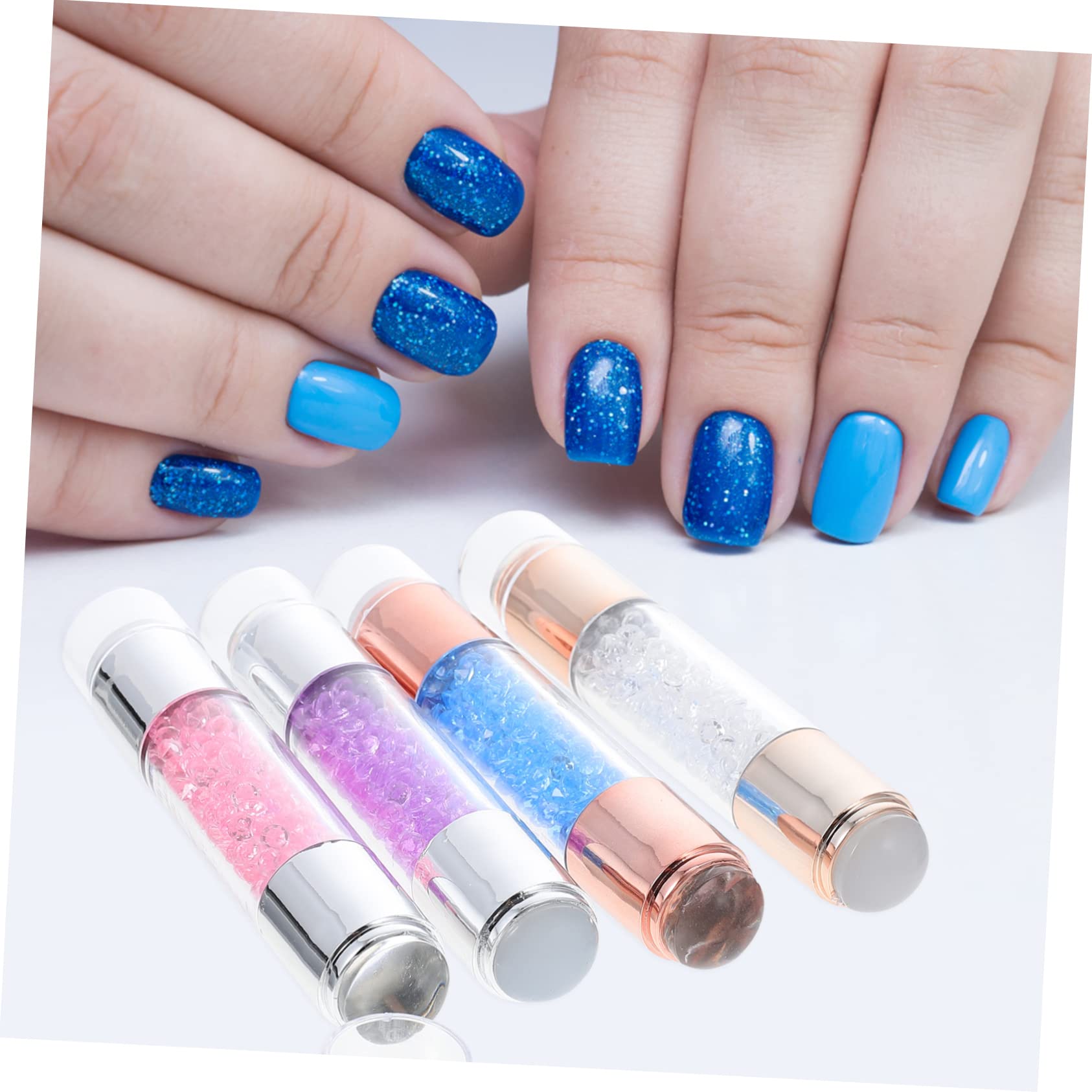 FOMIYES Double-End Nail Art Stamper Set - Professional Nail Stamping Kit for Gel Polish & Manicure Decor - Perfect for DIY Nail Art at Home & Salon Use