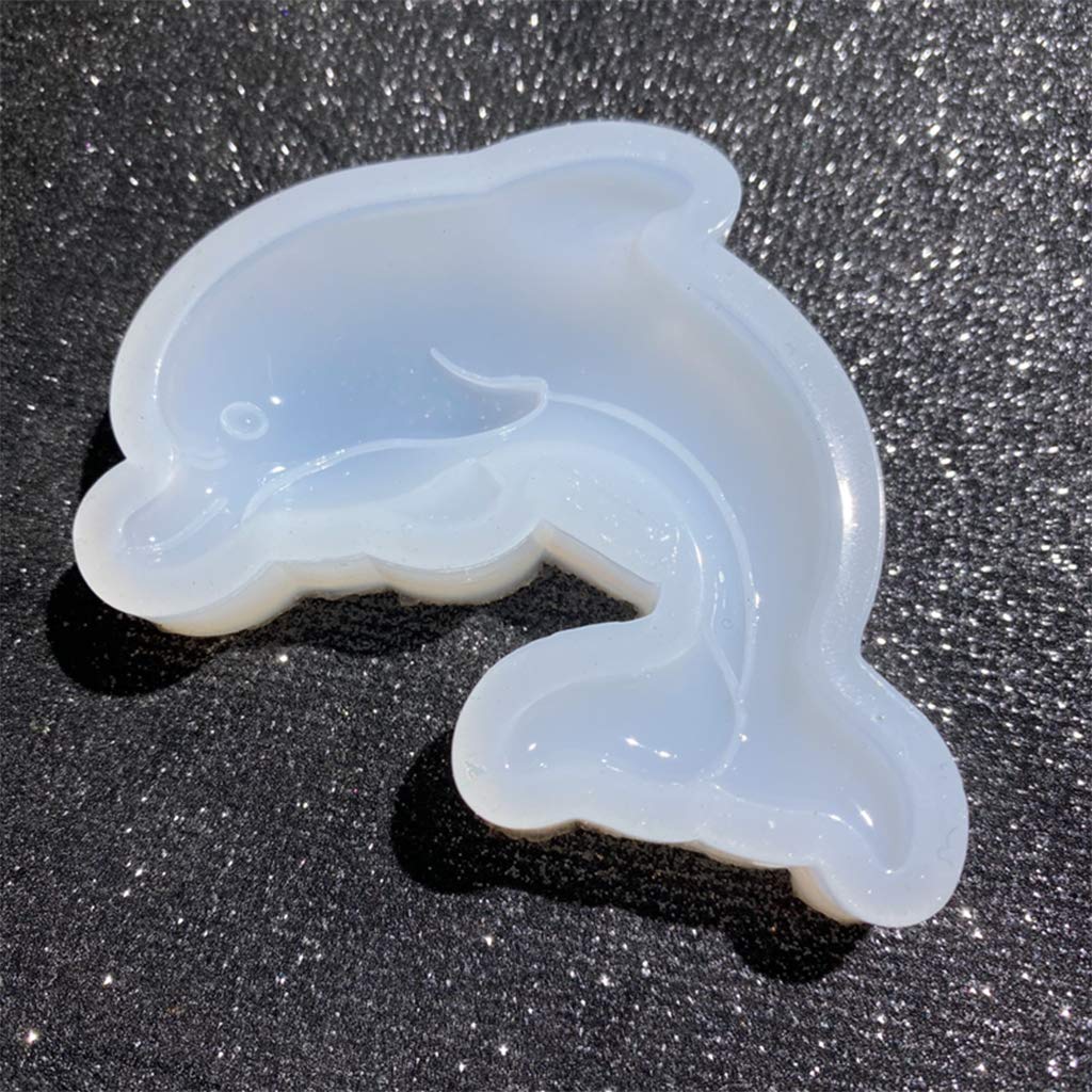 Dolphin Pendant Silicone Mold for Resin Casting - DIY Epoxy Jewelry Making Kit, Crystal Clear Craft Molds for Pendants, Charms & Keychains - Perfect for Handmade Gifts, DIY Crafts & Resin Art Projects