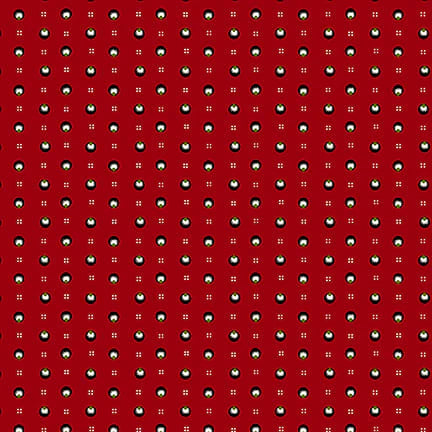 Buttermilk Basin Christmas Fabric - Ditsy Red Cotton Fabric by the Yard for Quilting, Holiday Crafts & DIY Home Decor