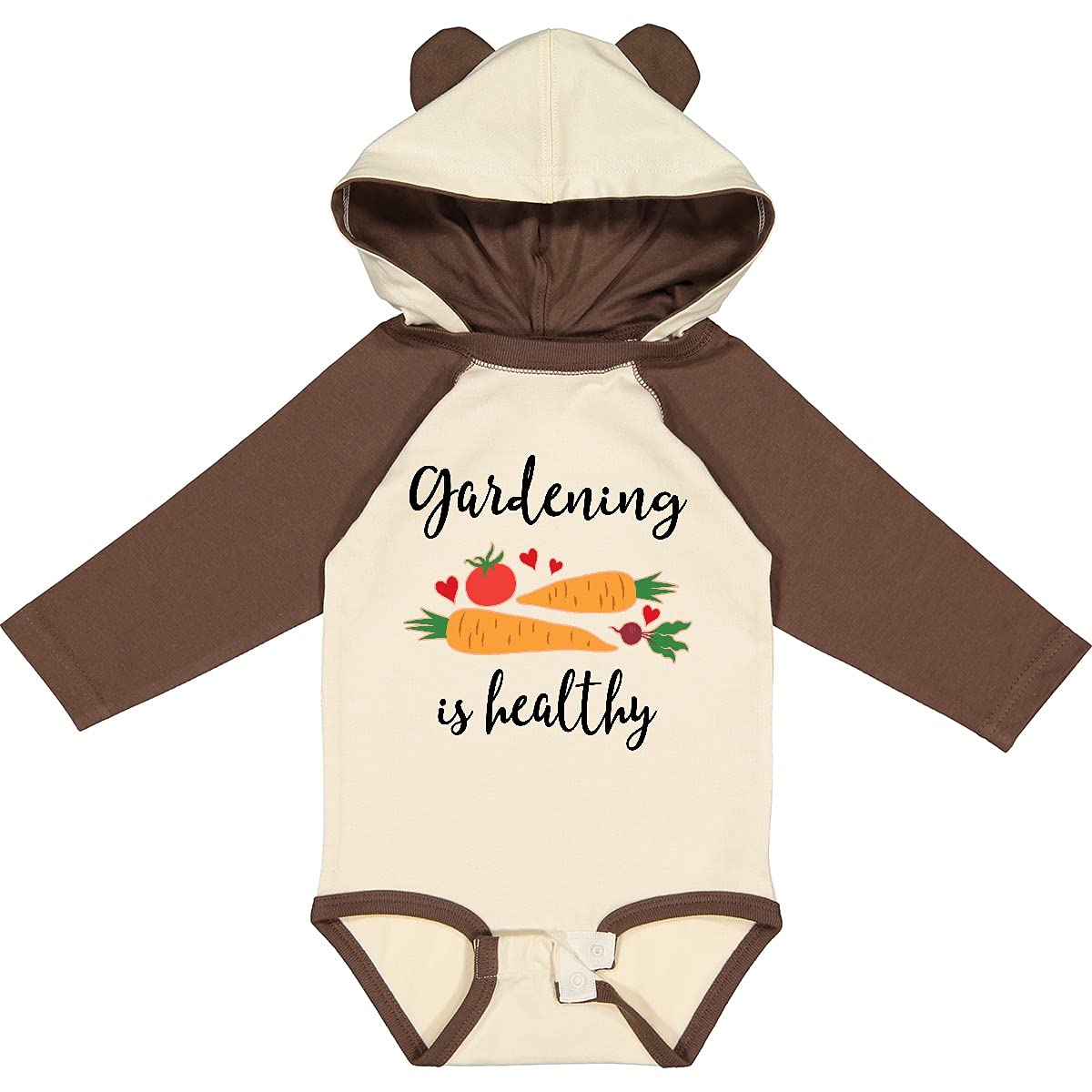 Inktastic Gardening Is Healthy Gardener Long Sleeve Baby Bodysuit - Perfect for Outdoor Play, Gardening Activities & Cute Baby Photoshoots