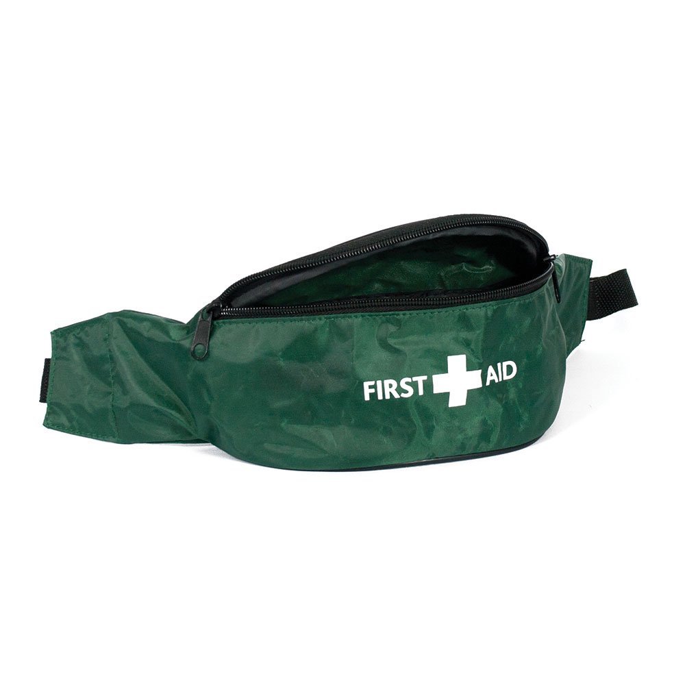 Reliance Medical Green First Aid Riga Bum Bag - Compact Emergency Medical Kit for Hiking, Camping & Outdoor Adventures | First Aid Essentials On-The-Go