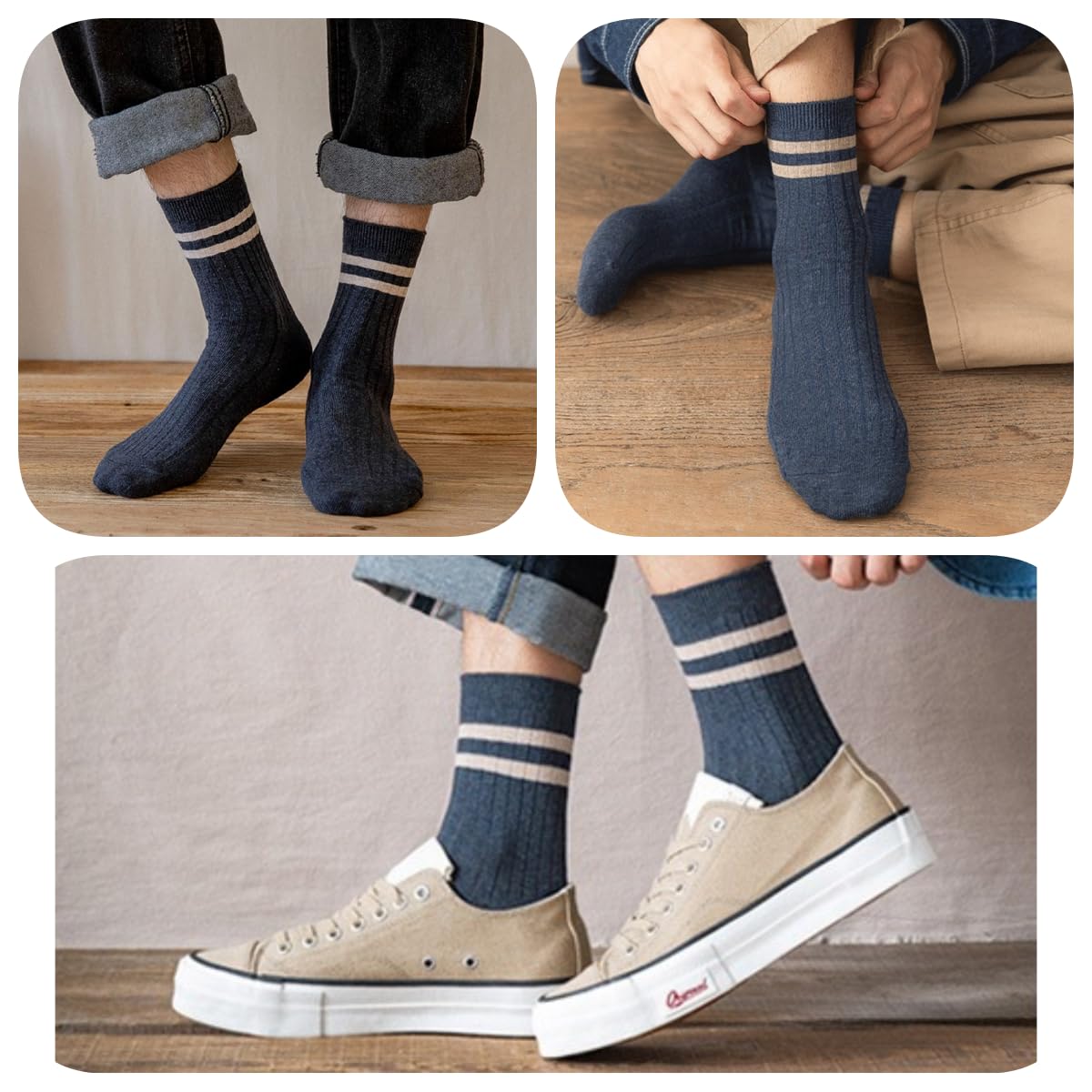 Men's Athletic Cotton Socks 5-Pack - Breathable Ankle Socks for Running, Gym & Casual Wear - Comfortable Workout Socks for Sports & Everyday Use