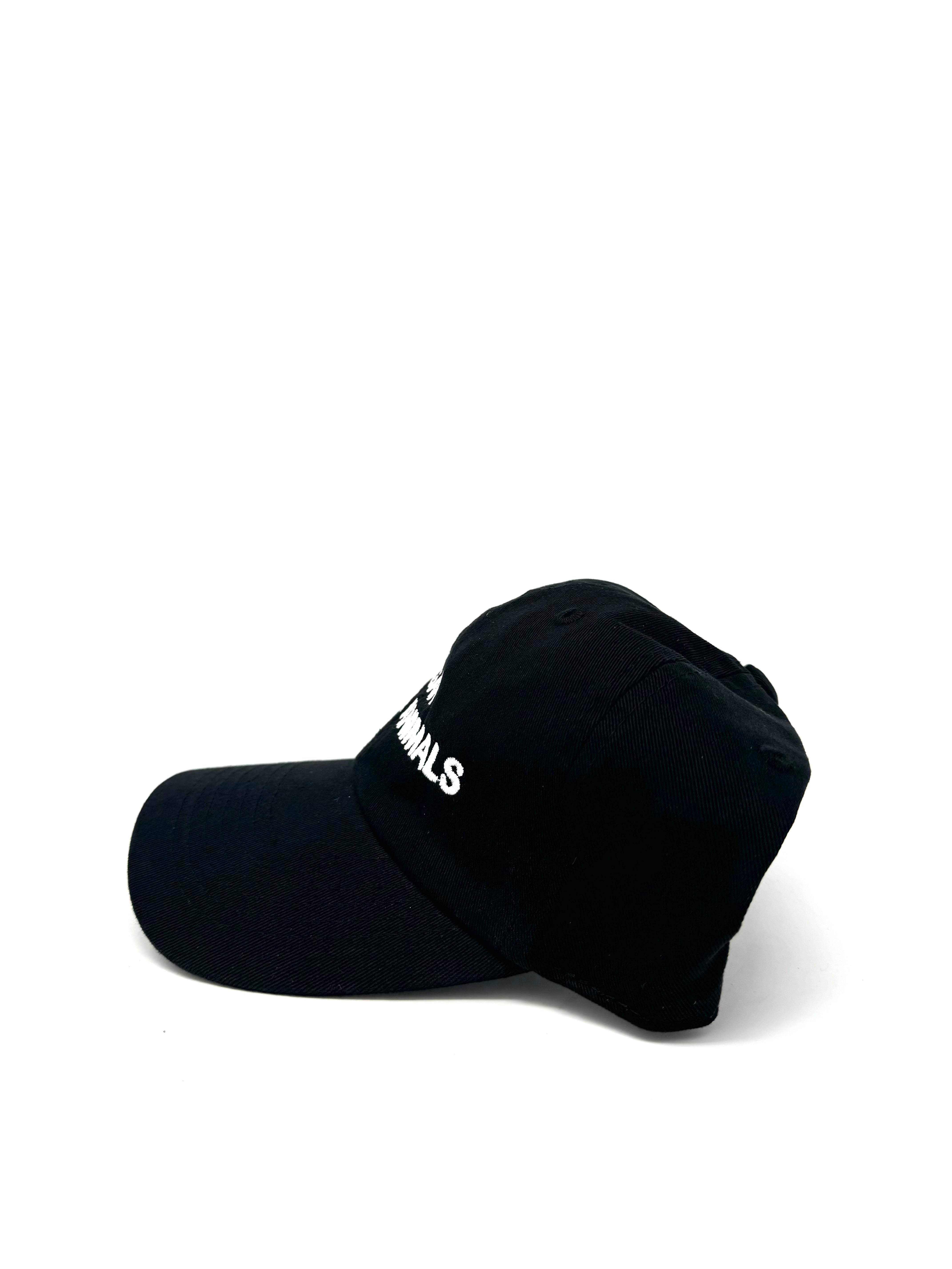 Vegan for the Animals Hat - Cruelty-Free Black Cotton Baseball Cap for Animal Lovers | Perfect for Vegan Protests, Animal Rights Events & Everyday Ethical Fashion