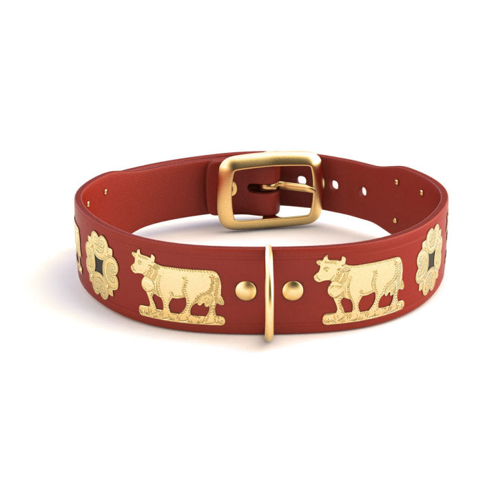1 Small Contemporary Swiss Dog Collar - Stylish & Durable Pet Accessory for Daily Walks & Outdoor Adventures