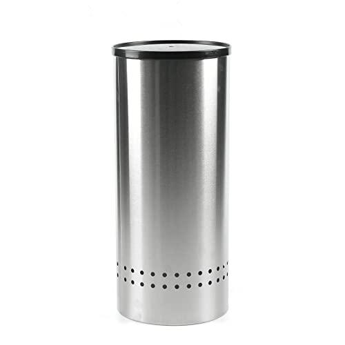 Stainless Steel Umbrella Stand Holder - Freestanding Drip Proof Metal Umbrella Storage Rack for Home, Office, Hotel Lobby & Commercial Use - Perfect for Entryway, Porch, Restaurant and Store Organization
