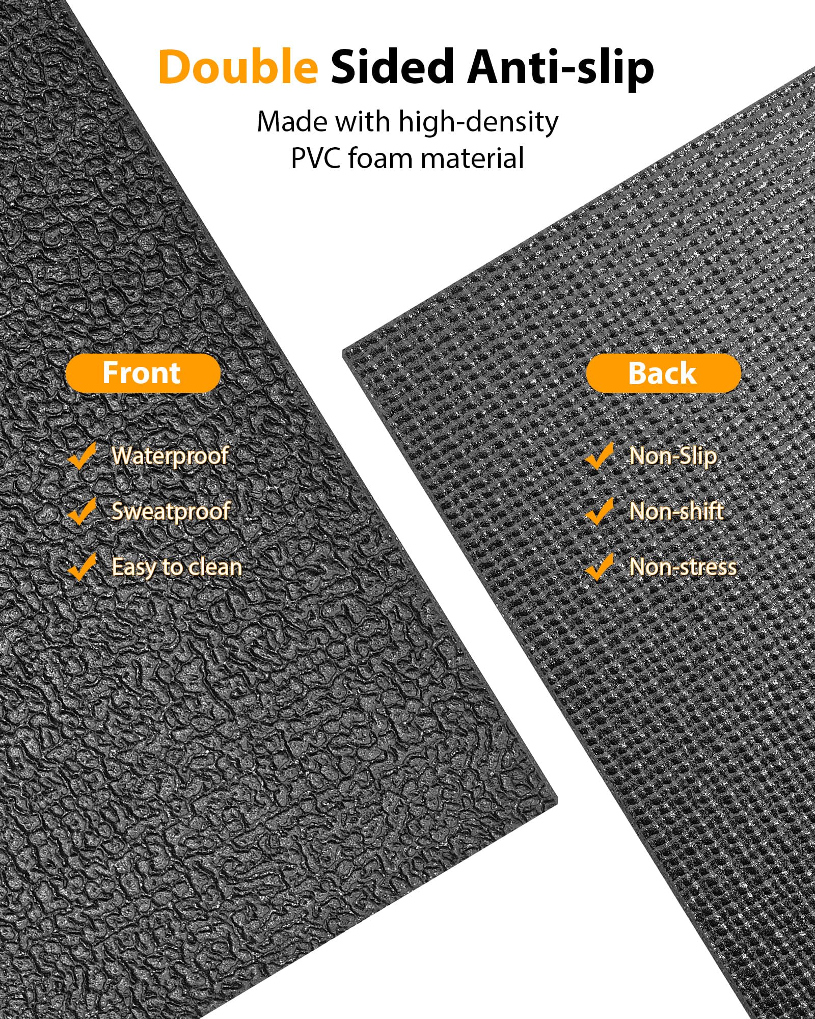 Foldable Treadmill Mat - Non-Slip Shock Absorbing for Home Gym