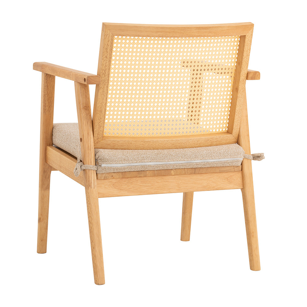 KEKO Modern Lounge Chair - Natural Wood Accent - Perfect for Living Room, Bedroom, or Office Relaxation