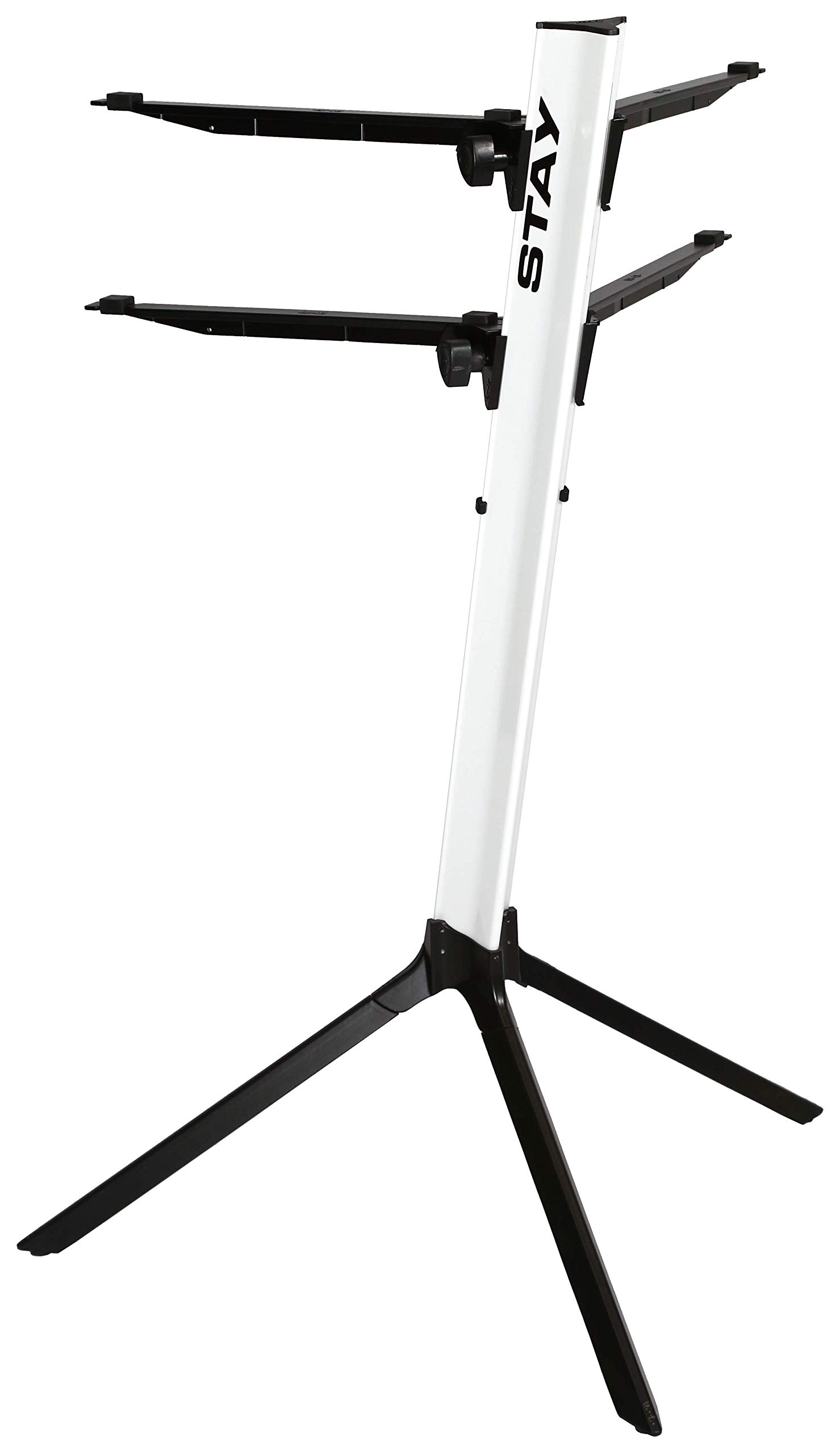 Slim 2-Tier Keyboard Stand with Screw (S1100/02CWHI) - Perfect for Home Studio, Music Practice & Professional Performances