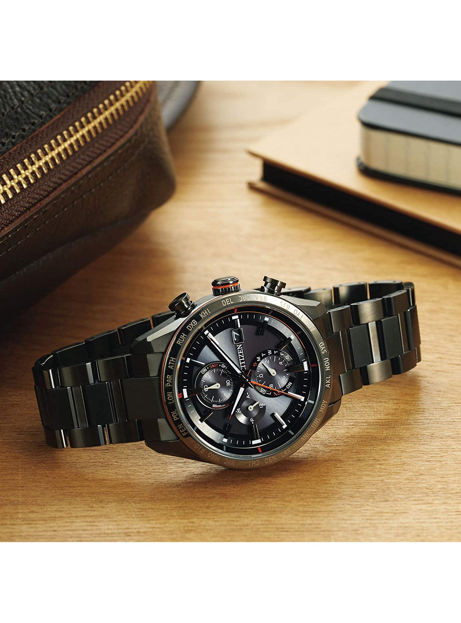Original Title: CITIZEN ATTESA ACT LINE AT8185 62E MADE IN JAPAN JDM   Optimized Title: CITIZEN ATTESA ACT LINE AT8185-62E Men's Solar-Powered Watch - Japanese Made JDM - Waterproof & Stainless Steel - Perfect for Business, Travel & Outdoor Adventures