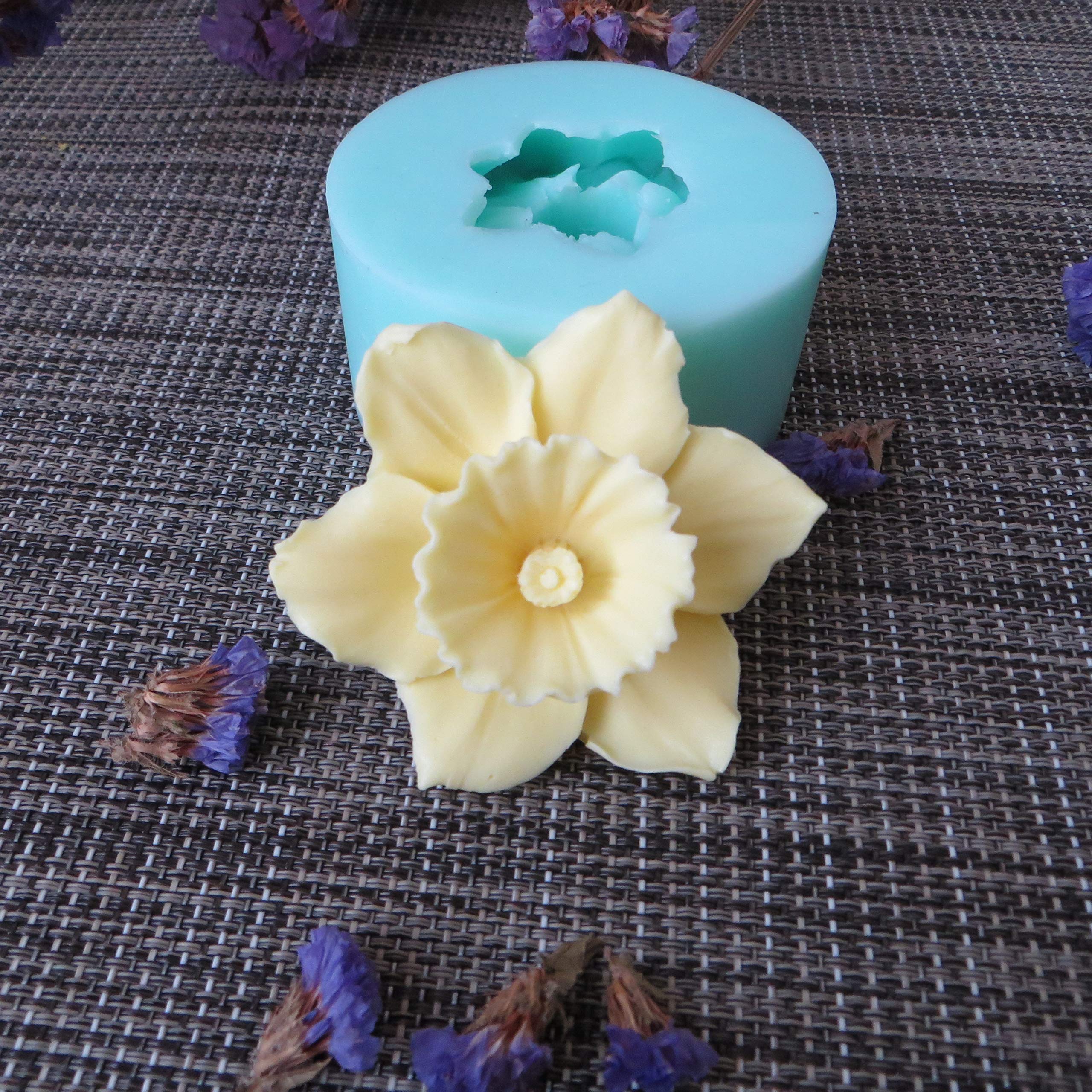 PRZY HC0089 Silicone 3D Flower Molds for Soap Making, Candle, Resin, Clay - DIY Craft, Home Decor, Wedding Favors, Gift Making