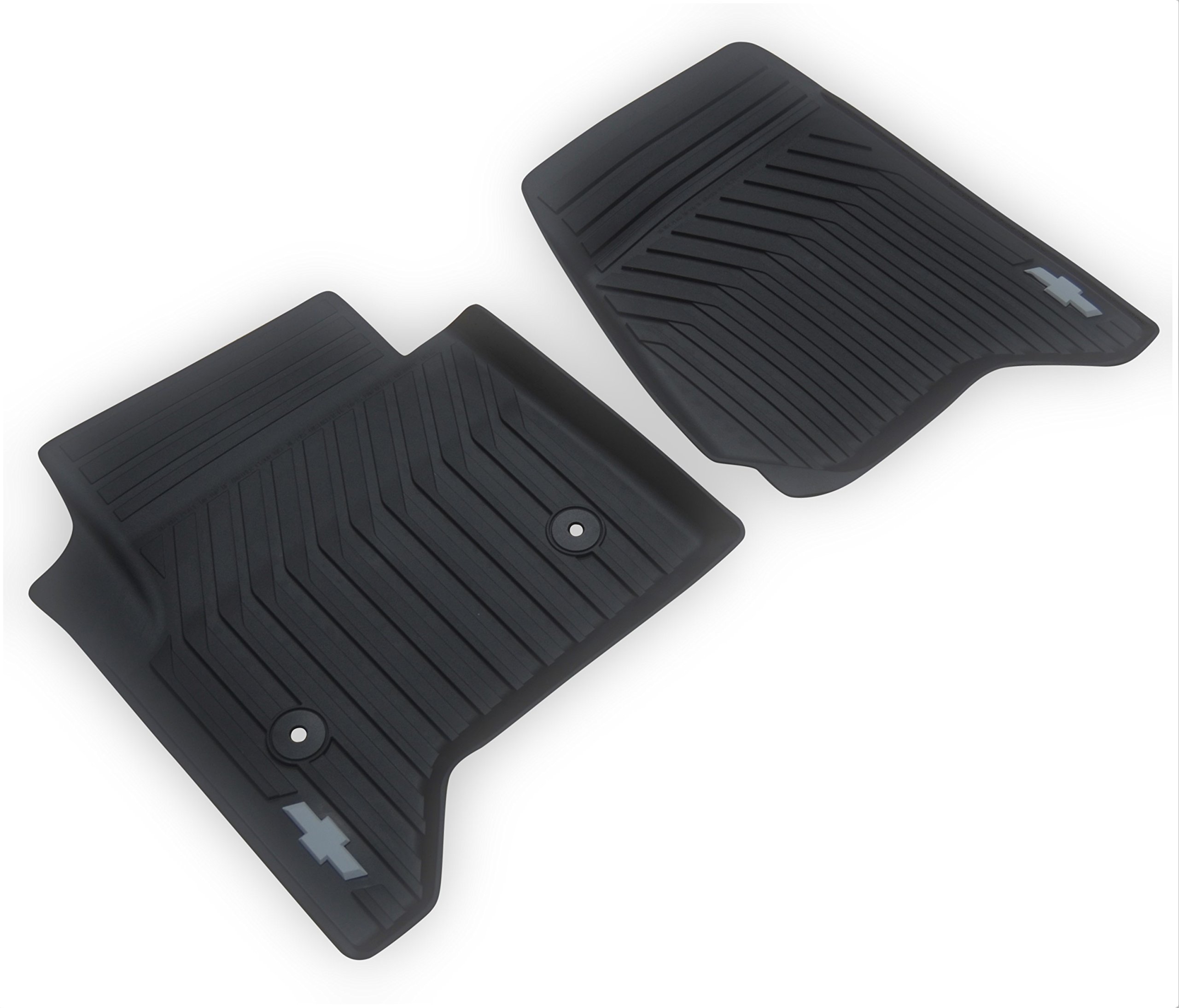 2015 Chevrolet Suburban & Tahoe Premium All-Weather Front Floor Mats - Heavy Duty Black Rubber Car Mats for SUV Protection - Perfect for Winter, Rain, Mud & Snow Conditions
