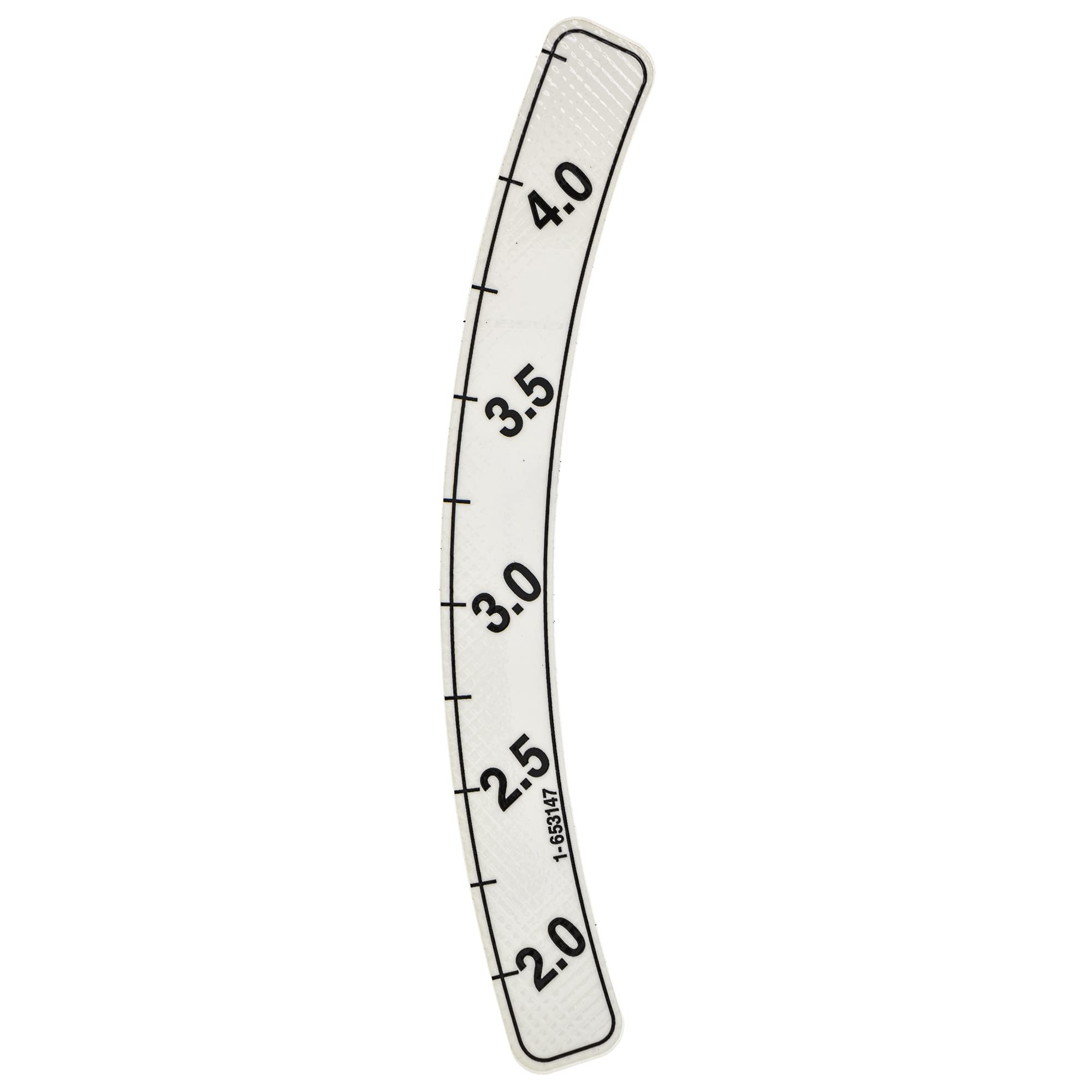 Exmark 1-653147 Inner Deck Height Decal for Lazer Z CT HP Mowers - Replacement Part for Lawn Mower Maintenance & Repair