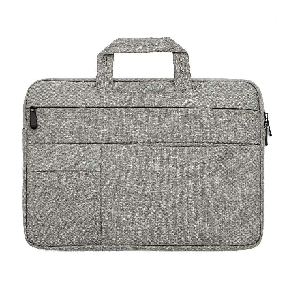 15.6 Inch Water Resistant Slim Laptop Sleeve Case for MacBook & Ultrabook - Lightweight Protective Computer Bag for Men & Women | Perfect for Business Travel, Commuting & Office Use (Gray)