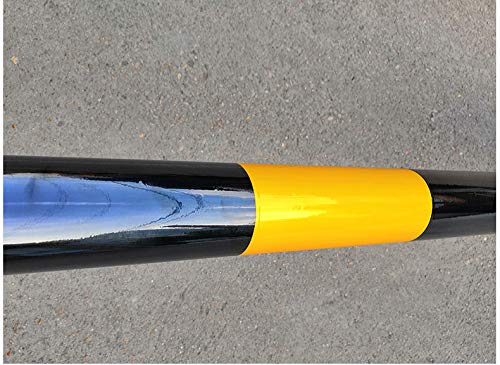 750mm Parking Lot Barriers & Traffic Cones - 2 Pack Driveway Security Posts with Reflective Road Markers (750x76mm) for Enhanced Safety in Parking Lots, Construction Zones & Private Driveways