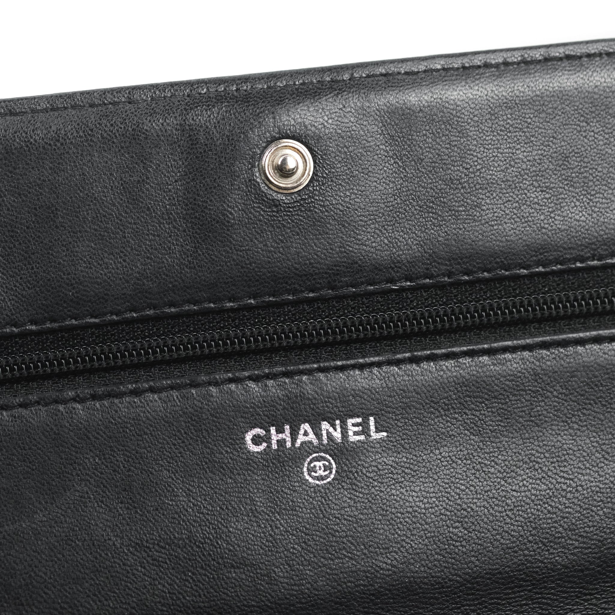 Chanel Boy Wallet on Chain WOC Black Lambskin Ruthenium Hardware - Luxury Crossbody Bag for Women, Perfect for Evening Parties & Daily Use