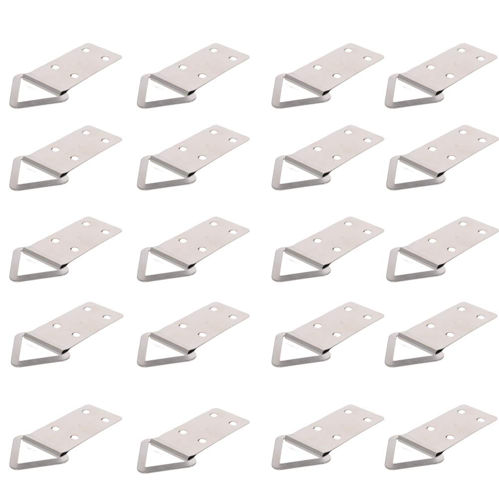 MroMax 50PCS Silver Picture Frame Hangers for Home Decor & Photo Display