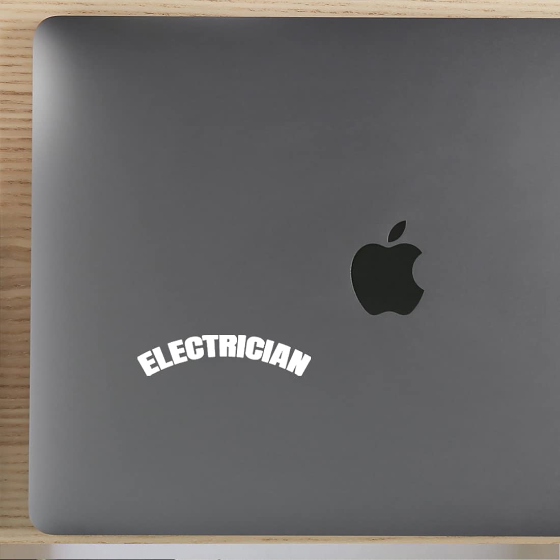 Premium Waterproof Vinyl Decal Stickers - Electrician Words Design (Set of 2, White) for Laptop, Phone, Helmet, Car Window, Mug & Home Decor | Durable Adhesive for Indoor & Outdoor Use
