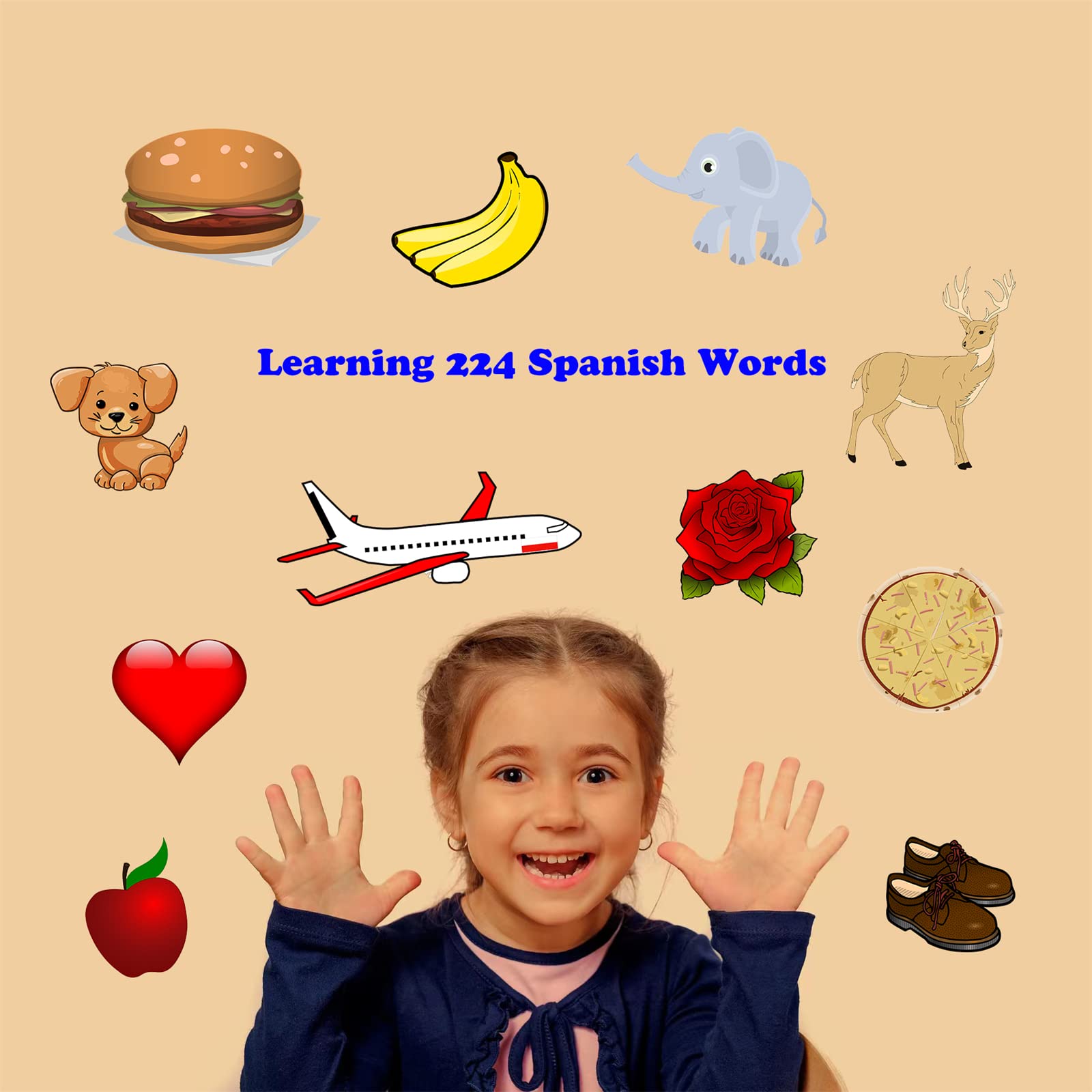 Bilingual Spanish & English Talking Flash Cards for Toddlers & Kids - Educational Audible Learning Toys for Language Development - Perfect for Home, Classroom, and Travel Use