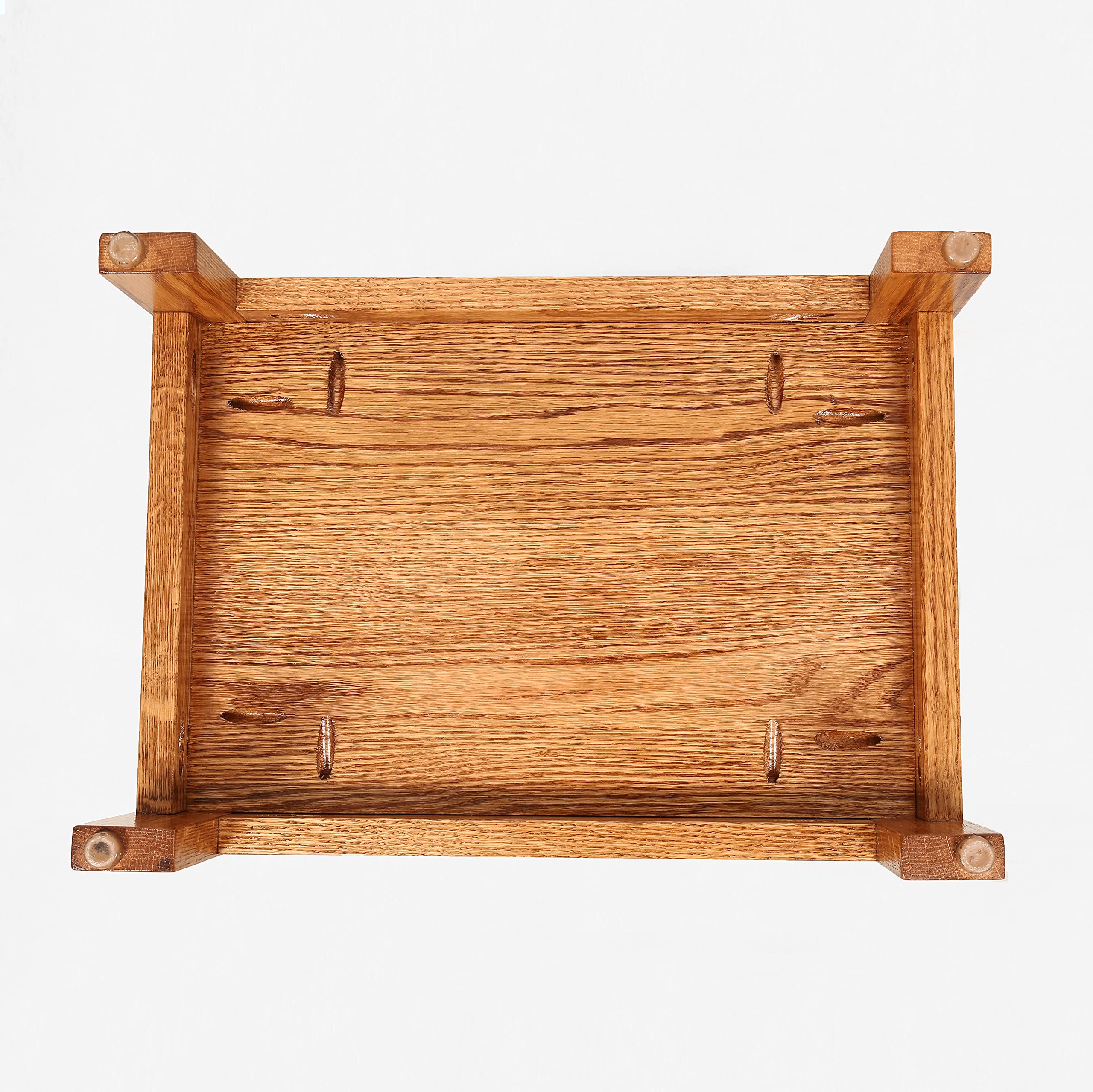 Amish Handcrafted Mission Style Oak End Table - Solid Wood Nightstand, Side Table, or Bedside Table - Made in USA (22.5 Inches) - Perfect for Bedrooms, Living Rooms & Home Offices