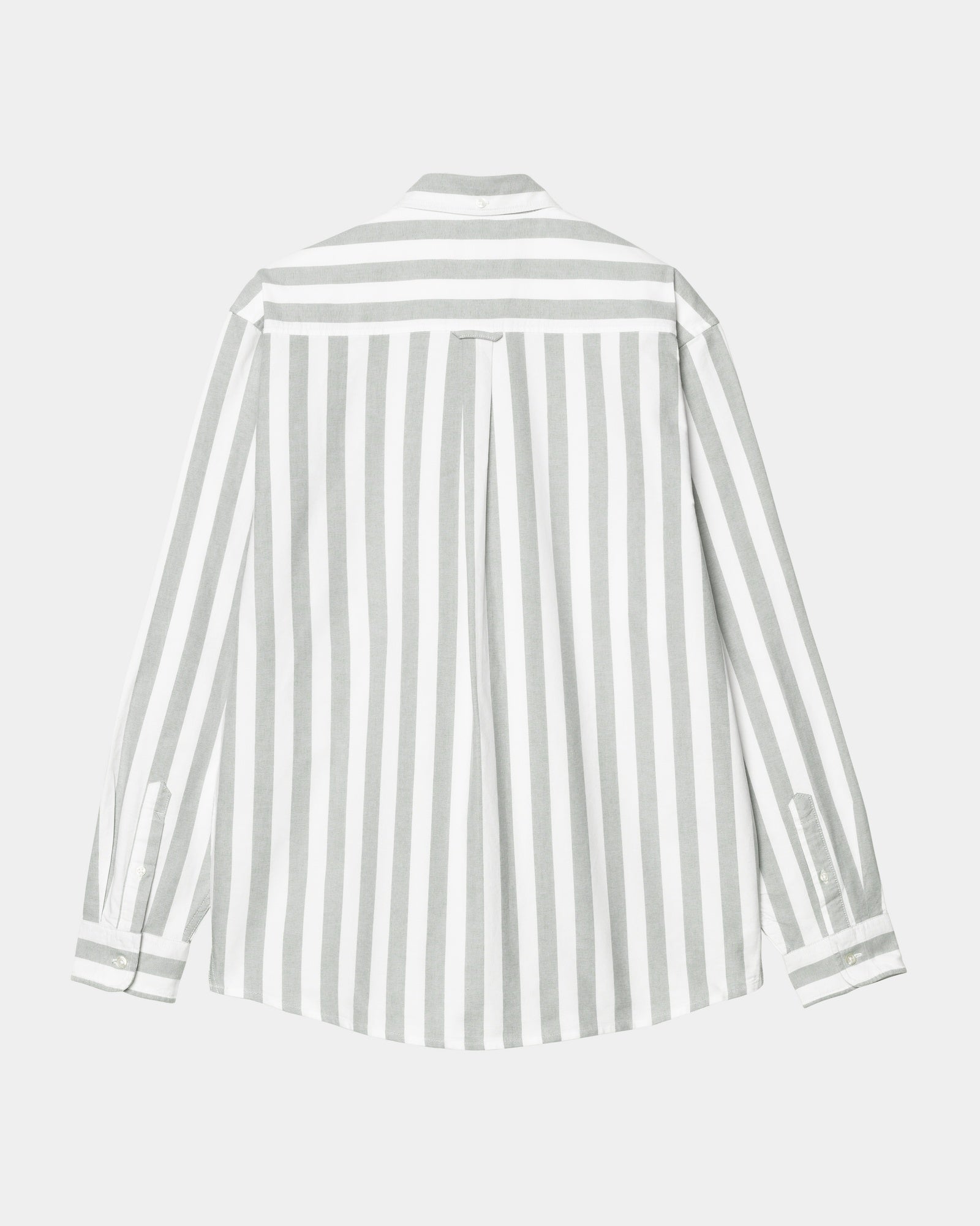 Dillon Stripe Shirt for Men - Classic Casual Button Down Shirt in Park Green & White | Perfect for Office, Date Night & Weekend Outings