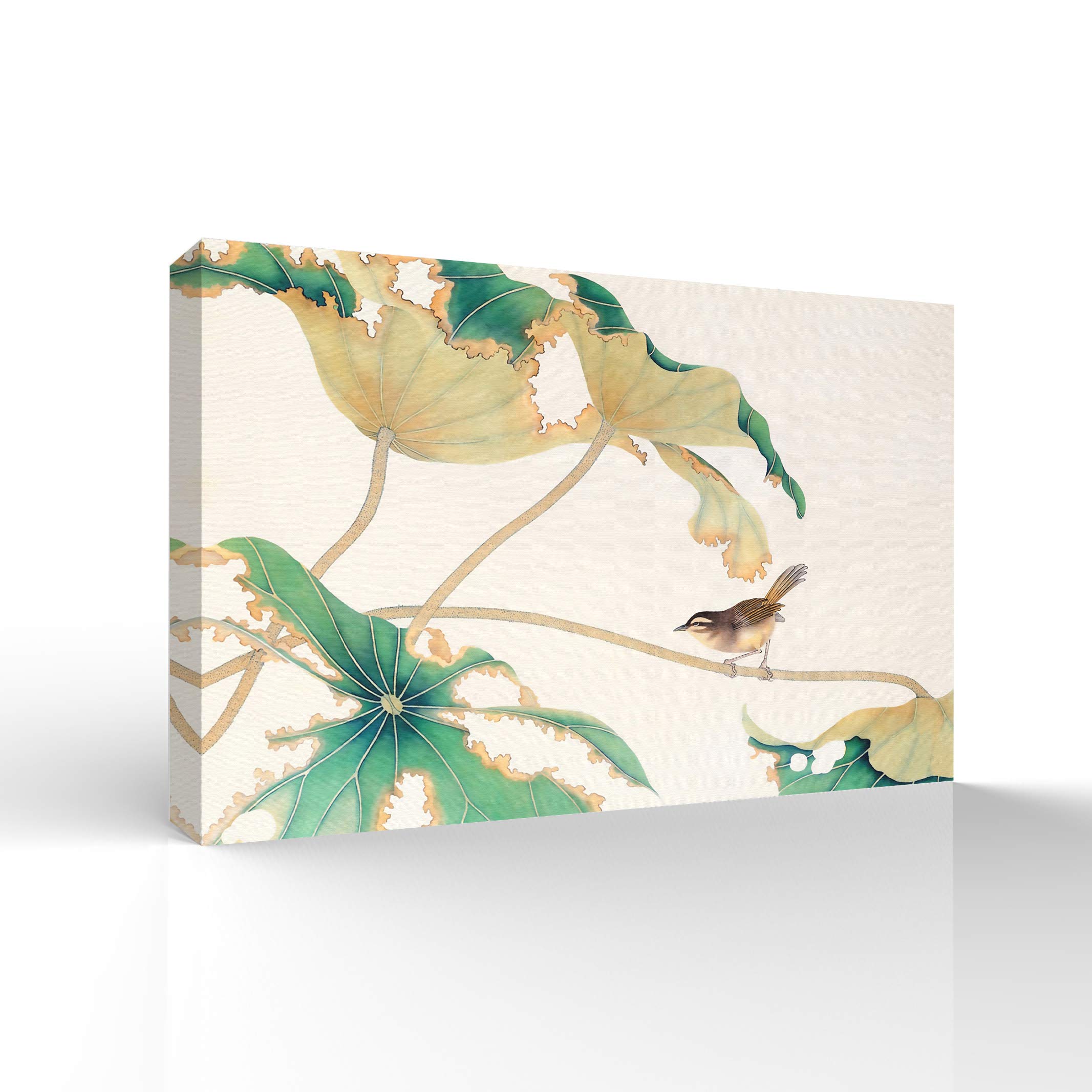 Wall26 - Classic Flower and Bird Canvas Wall Art - Handmade Giclee Painting for Bedroom, Living Room & Home Decor - 32x48 Inches - Perfect for Modern Interior Design and Housewarming Gifts