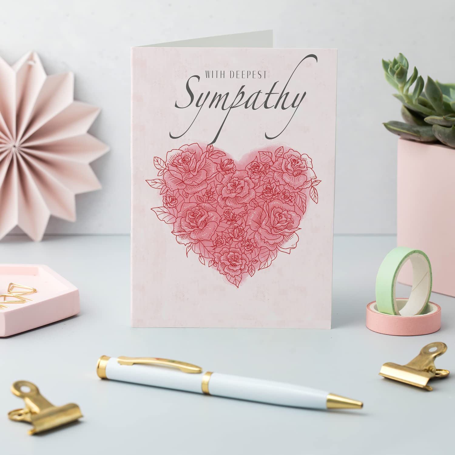 Ruby Ashley Sympathy Cards - 30 Pack with White Envelopes | Condolence, Thinking of You, Sorry For Your Loss Greeting Cards | Made in UK | Perfect for Funeral, Memorial & Comforting Loved Ones