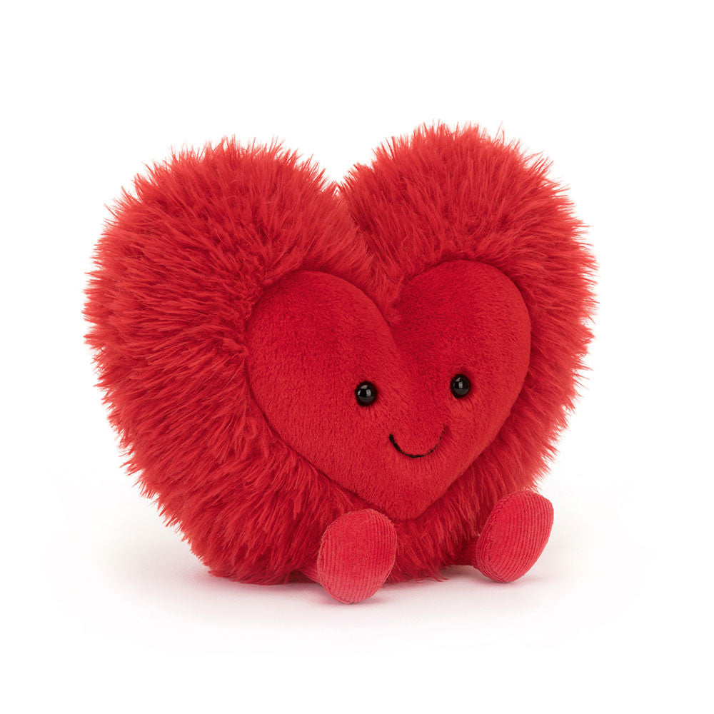 Jellycat Amuseables Beatie Heart Plush Toy - Soft & Cuddly Stuffed Animal for Kids & Adults - Perfect for Gifts, Nursery Decor & Comfort