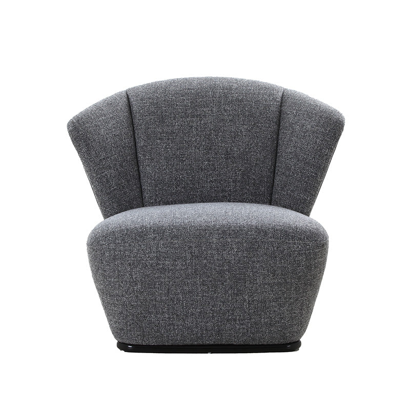ASTRID Modern Single Seater Sofa - Grey Upholstered Lounge Chair for Living Room, Bedroom & Office | Compact Comfortable Furniture for Small Spaces