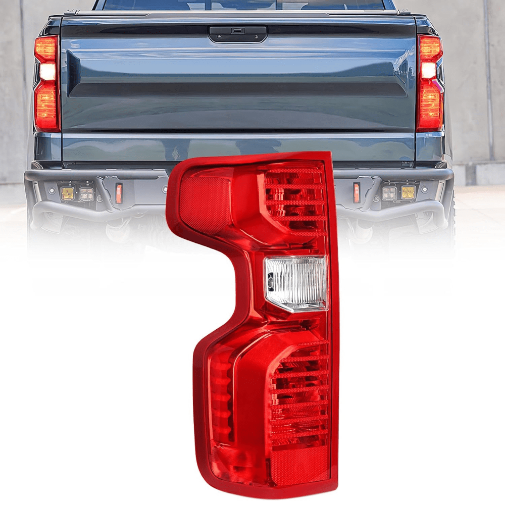 Chevy Silverado 1500/2500HD/3500HD Taillight Assembly Replacement (2019-2023) - OE Style Driver Side Rear Lamp for Improved Visibility & Safety