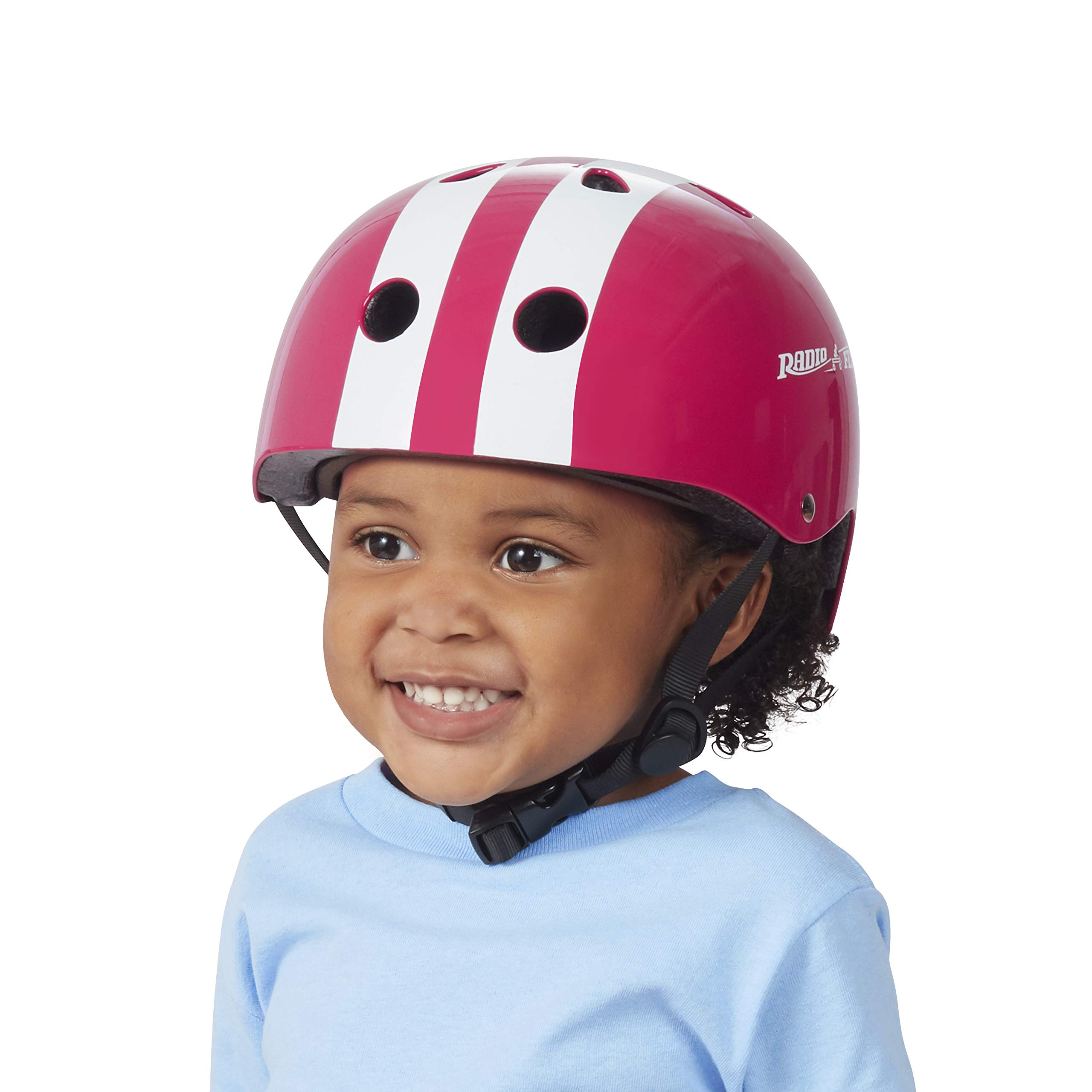 Radio Flyer Pink Toddler Helmet for Kids Ages 2-5 - AC100P | Safe & Comfortable Bike Helmet for Boys & Girls | Perfect for Cycling, Scooters & Outdoor Play