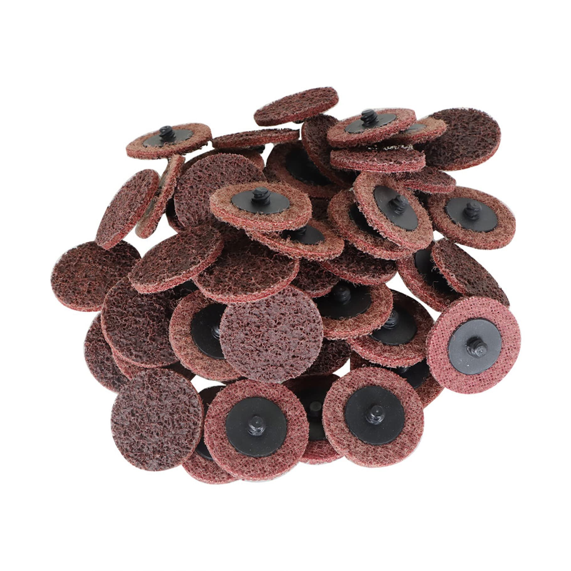 50Pcs 2 Inch Quick Change Sanding Discs - Medium Grit Surface Prep Conditioning Discs for Stripping, Grinding, Polishing & Finishing - Perfect for Woodworking, Metalworking & DIY Projects