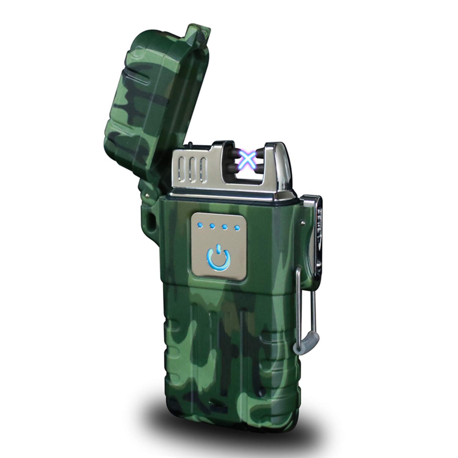 Waterproof USB Rechargeable Plasma Lighter for Camping & BBQ