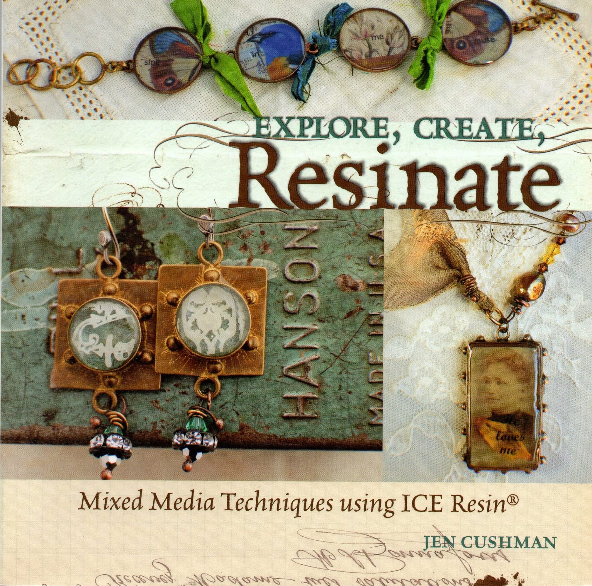 Art Mechanique - Ice Resin Idea Book: Mixed Media Techniques & Creative Projects Using Epoxy Resin - Perfect for DIY Jewelry, Home Decor, and Art Crafts