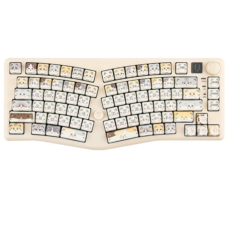 WhatGeek x LEOBOG Alice A75 Wireless Mechanical Keyboard - 75% Hot-Swappable RGB Backlit Gaming Keyboard with Bluetooth 5.0/2.4G/Wired Connectivity - Perfect for Typing, Gaming & Office Work