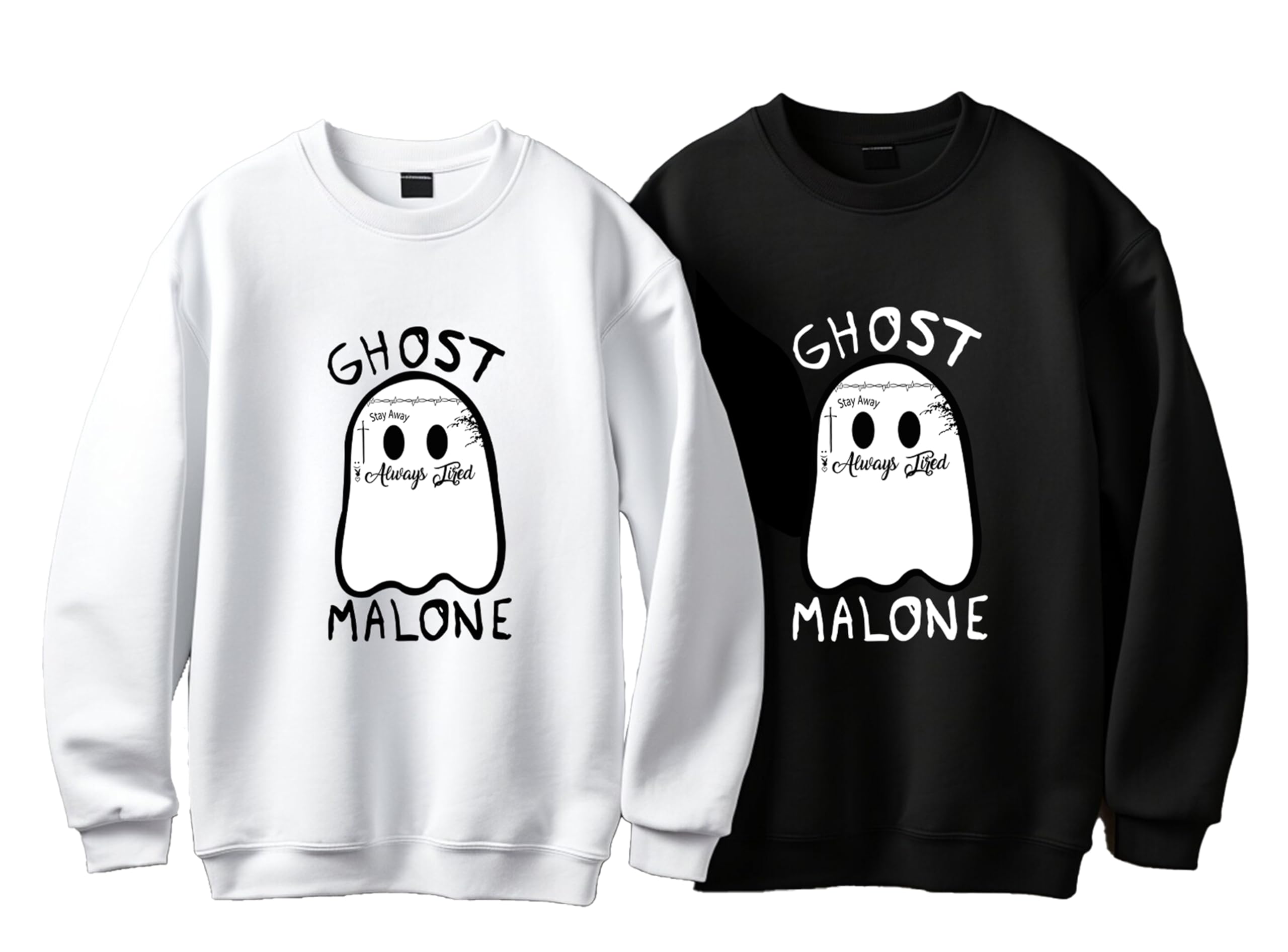Ghost Sweatshirt | Halloween Hoodies for Women & Men | Spooky Season Pullover | Unisex Halloween Gift | Cozy Fall Outfit for Trick-or-Treating, Halloween Parties & Casual Wear