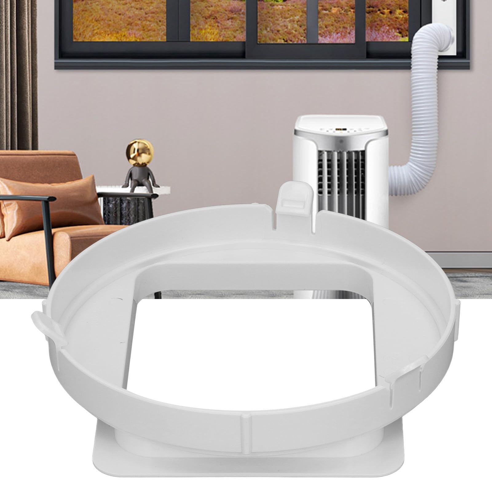 Portable Air Conditioner Hose Connector - Square Exhaust Duct Adapter for Midea 1P KY35 Mobile AC Unit | Perfect for Home, Office & RV Cooling Systems