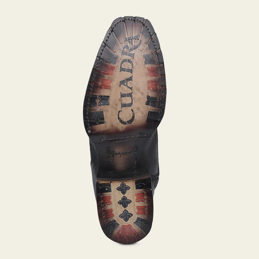 1J3HTC Men's Cuadra Oxford Dress Cowboy Boots - Genuine Leather Bull Neck Western Boots for Riding, Country Style & Casual Wear