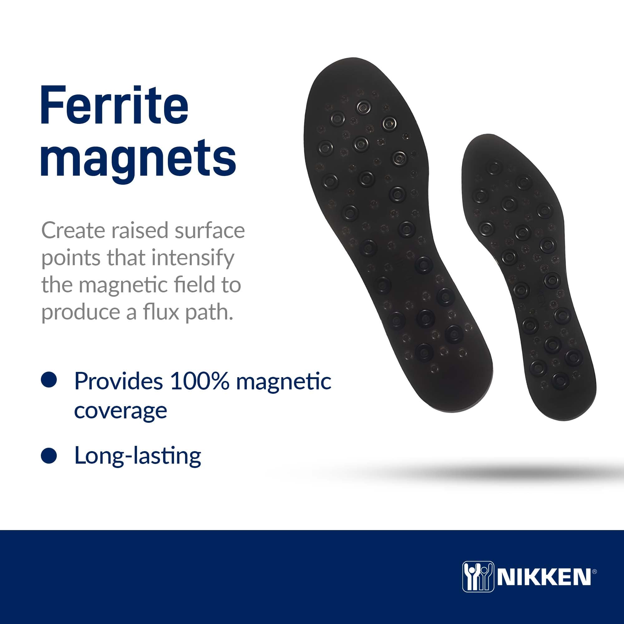 Kenko mSteps Magnetic Insoles for Men - Cut-to-Fit Orthotic Shoe Inserts (Sizes 7-12) - Pain Relief & Arch Support for Running, Walking & Work Shoes