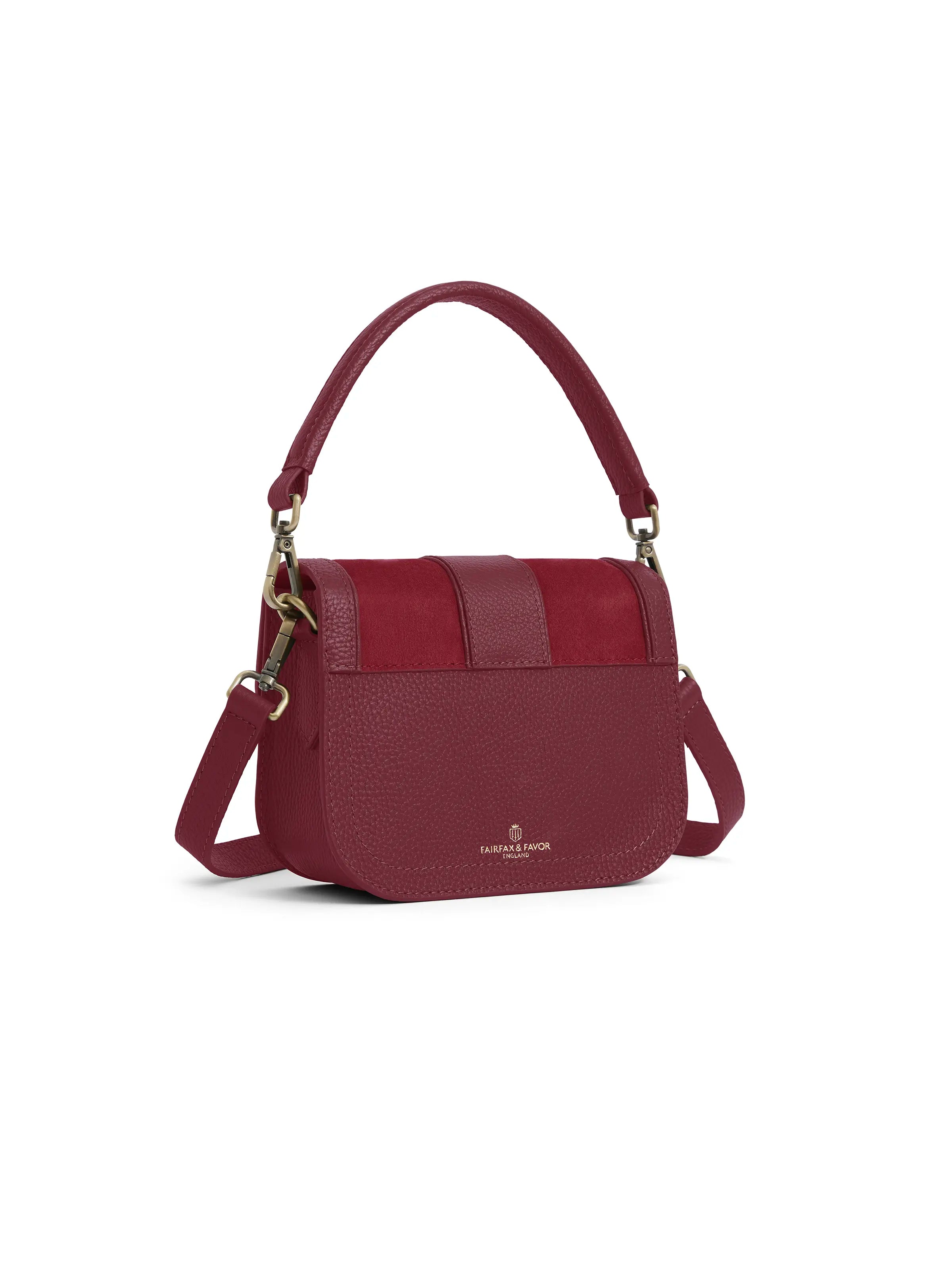 Clarence Handbag - Ruby Suede Crossbody Purse for Women | Fashionable & Durable | Perfect for Work, Travel & Evening Events