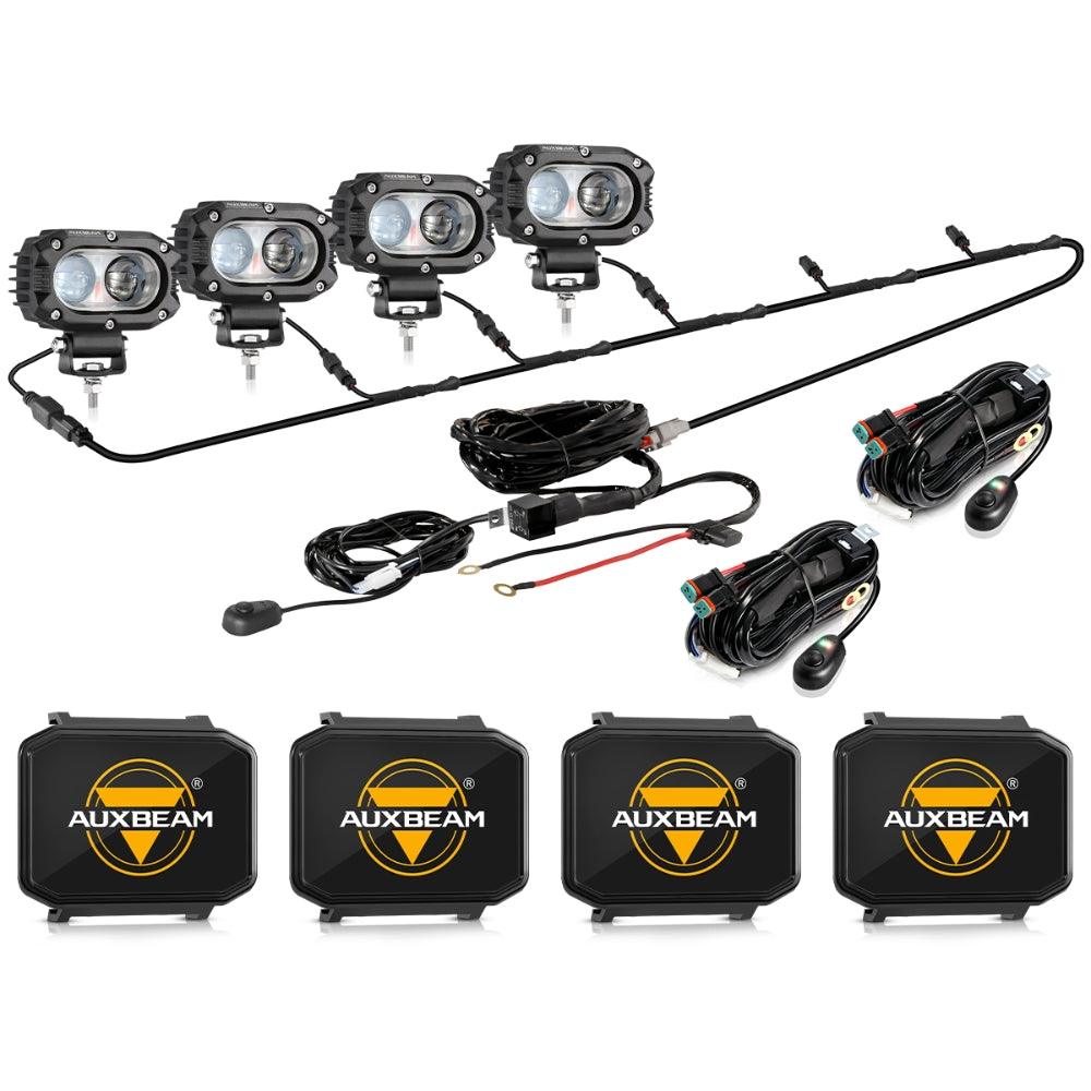 4 Inch 60W LED Pod Lights - R4 Series Spot Beam White Driving Lights for Off-Road Trucks, ATVs, UTVs & Boats - Waterproof Fog Lights for Night Driving, Hunting & Outdoor Adventures