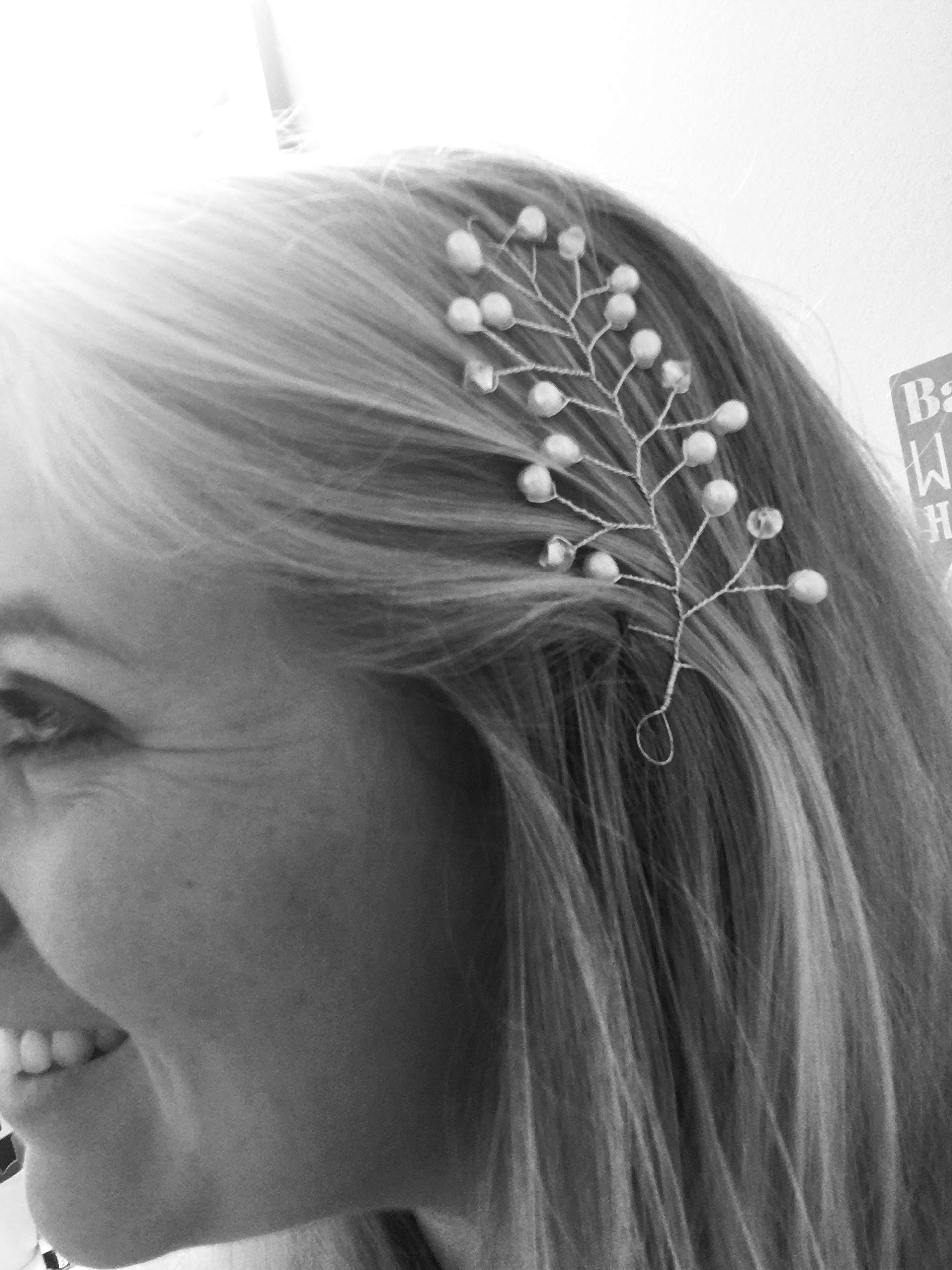 Pearl & Crystal Hair Vine - Elegant Bridal Hair Accessory for Weddings, Flower Girls & Bridesmaids | Perfect Unique Gift for Special Occasions & Photo Shoots