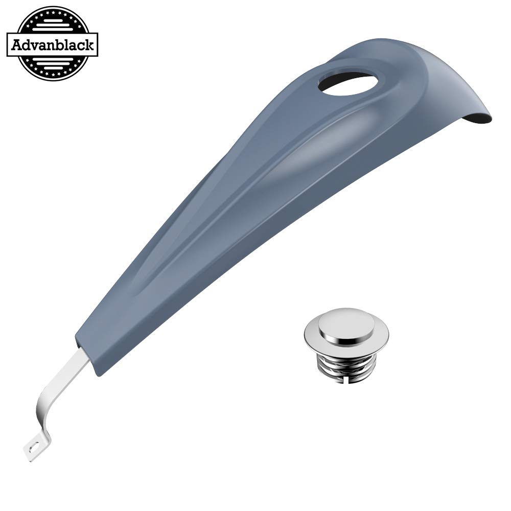 US Stock Moto Onfire Smooth Dash Fuel Panel & Low-Profile Tank Console with Chrome Gas Cap - Compatible with 2008-2020 Harley Touring Street Glide Road Glide (Gunship Gray) - Perfect for Motorcycle Customization & Long-Distance Riding